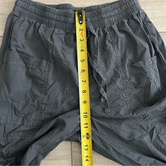 Aerie High Waisted Go For It Baggy Cargo Pants Smoked Grey XS - Picture 8 of 9